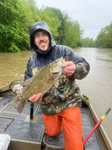 A lone fisherman casts a line in PA.