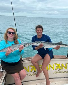 Two anglers fishing in Marathon, Florida