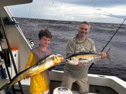 Two blackfin tuna caught while fishing in FL