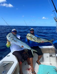 Two anglers with a great catch from Marathon