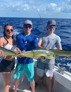 Three people fishing in Marathon