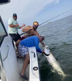 Two people fishing in Marathon, Florida