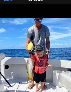 Two people fishing in Marathon, Florida