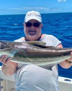 Angler with a 19-inch fish in Marathon