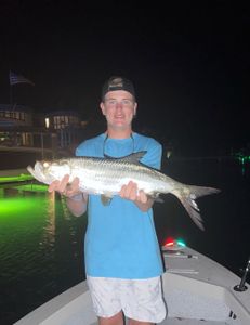 Tarpon, a big fish, caught in Marathon
