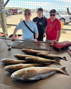 Reeling in good times in Matagorda Bay.