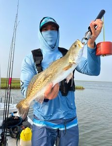 A lone angler fishing in Matagorda