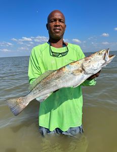 Angler with big catch in Matagorda