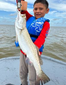 Lone angler fishing in Matagorda