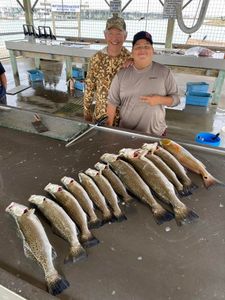4 spotted weakfish, great fishing in TX