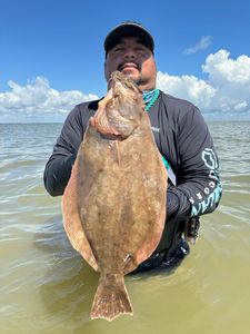 European flounder caught in Matagorda while fishing