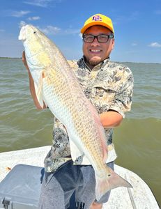 Angler with a 27-inch fish in Matagorda