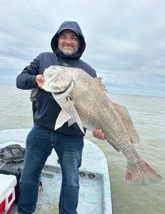 Catch of the day: 27-inch black drum fish in TX