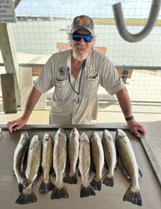 8 spotted weakfish caught while fishing in Matagorda