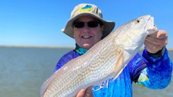 Fisherman with catch in Matagorda