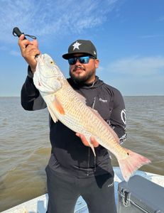 Fisherman catches big fish in Matagorda