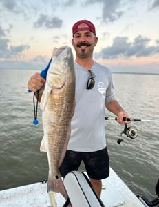 Lone angler fishing in Matagorda
