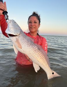 One person fishing in Matagorda