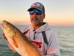 Lone angler fishing in Matagorda