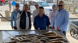Six people enjoy fishing trip in TX
