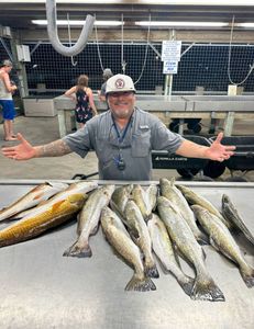 4 large fish caught during a fishing trip in Matagorda