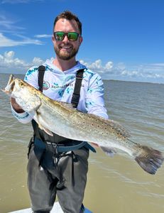 Spotted weakfish caught in Matagorda, Texas