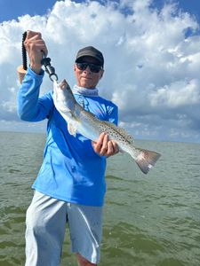 Angler with a 20-inch fish in Matagorda