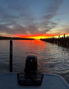 Scenic view of Matagorda fishing location