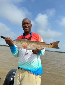 Lone angler fishing in Matagorda