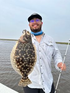 Southern Flounder, 27 inches, caught fishing in Matagorda