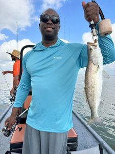 Speckled trout caught during fishing charter in Matagorda TX