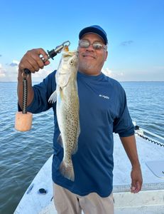 Spotted Weakfish, 22-inch catch, fishing in Matagorda