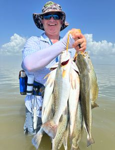 2 huge fish caught in Matagorda while fishing