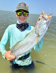 Two people fishing in Matagorda
