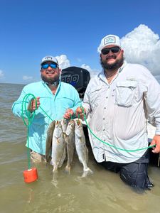 Two anglers fishing in Texas