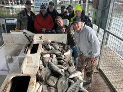 group of 8 people fishing in kingston