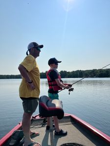 Two people fishing in Epping