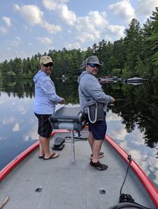 Two people fishing in New Hampshire