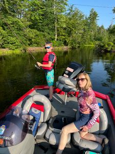 Two people fishing in New Hampshire