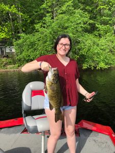 One person fishing in NH