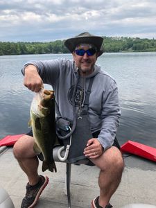 Angler fishing in NH