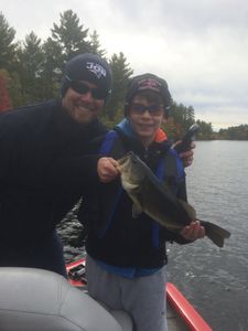 Angler fishing in NH with the Best, great catch