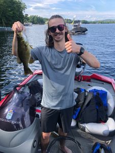 Smallmouth bass caught while fishing in New Hampshire
