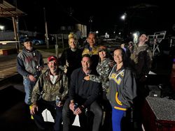 10 people enjoying a great fishing trip in Lafitte