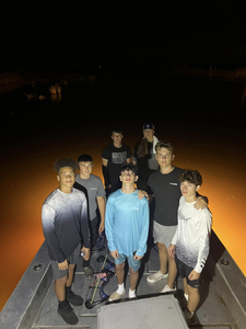 Seven people fishing in LA