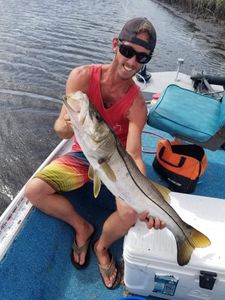 Snook, a 22-inch fish, caught while fishing in FL
