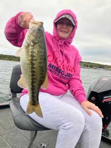 Caught a Spotted Bass measuring 24 inches in Branson.