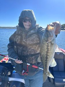 Spotted bass caught while fishing in Branson