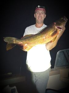An angler's big catch in Altmar