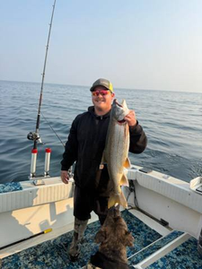 Angler with fishing rod in Altmar
